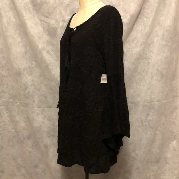 Altar’d State Black Boho Tunic Lacy Small NWT - Picture 5 of 8